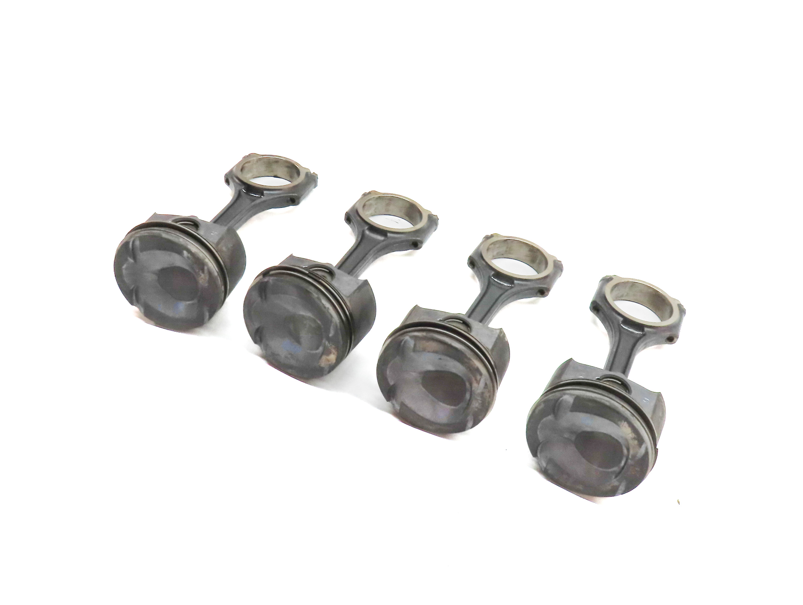 12-15 MERCEDES C250 SLK250 (W204 R172) 1.8L M271 TURBO ENGINE PISTON w/ ROD SET — exact item pictured